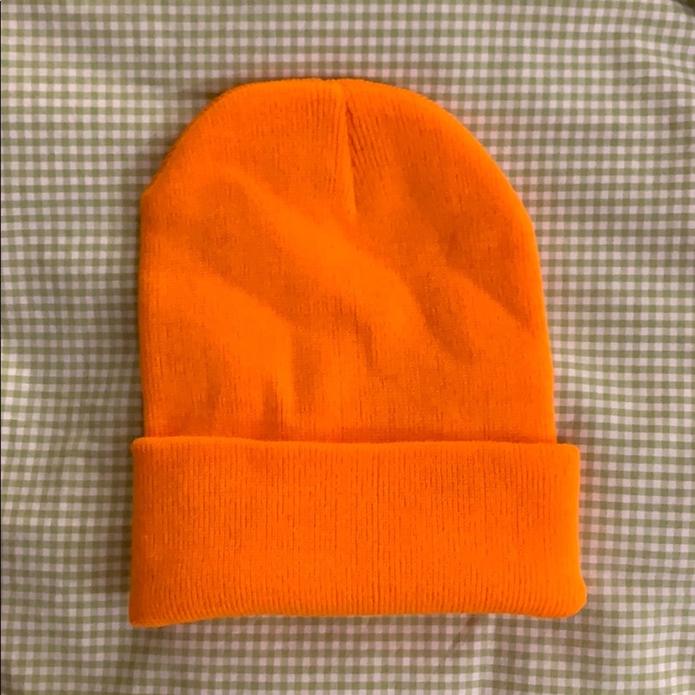 Neon Orange Beanie
